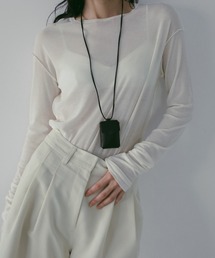 anuke（アンヌーク）の「Sheer Long T-Shirts（Tシャツ/カットソー）」