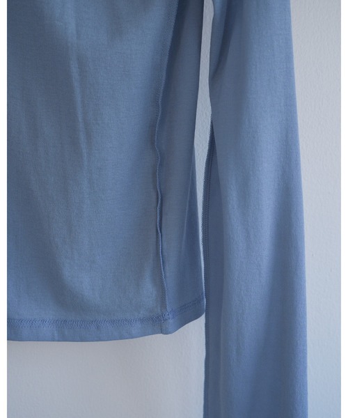 anuke（アンヌーク）の「Sheer Long T-Shirts（Tシャツ/カットソー・レディース・ブルー系その他/ブラウン/アイボリー・FREE）」の17枚目の写真