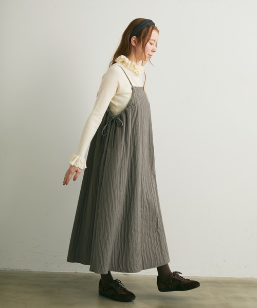 Crisp（クリスプ）の「フリルカラーニットトップス（ニット/セーター・レディース・ホワイト/ピンク/ダークグレー・FREE）」の11枚目の写真