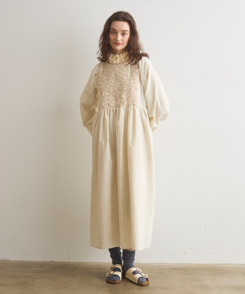 Crisp（クリスプ）の「フリルカラーニットトップス（ニット/セーター・レディース・ホワイト/ピンク/ダークグレー・FREE）」の14枚目の写真