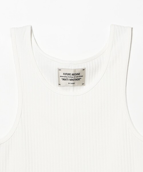 FUTURE ARCHIVE(フューチャーアーカイブ)の「FUTURE ARCHIVE / RIB TANK TOP(タンクトップ・メンズ・ホワイト・SMALL)」の3枚目の写真