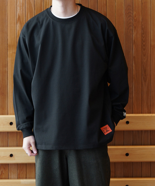 ZIP FIVE(ジップファイブ)の「【CHIKABA SAUNA CLUB】TC度詰め天竺 3タイプ プリント 長袖 Tシャツ(Tシャツ/カットソー・メンズ・オートミール/ブラック系/ホワイト/ブラック系1/グレー/ネイビー系/グレー系/ネイビー系2/ブラック/ホワイト系・MEDIUM/LARGE)」の5枚目の写真