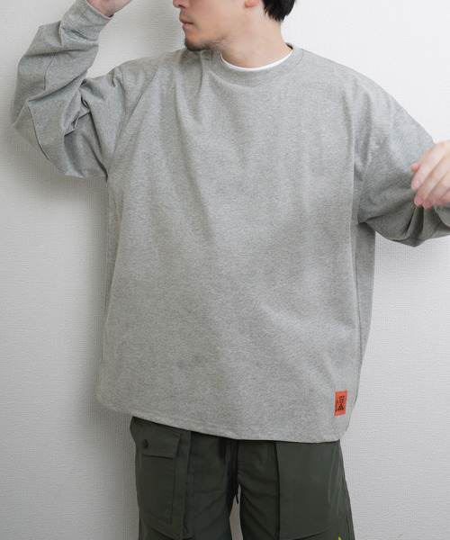 ZIP FIVE(ジップファイブ)の「【CHIKABA SAUNA CLUB】TC度詰め天竺 3タイプ プリント 長袖 Tシャツ(Tシャツ/カットソー・メンズ・オートミール/ブラック系/ホワイト/ブラック系1/グレー/ネイビー系/グレー系/ネイビー系2/ブラック/ホワイト系・MEDIUM/LARGE)」の7枚目の写真