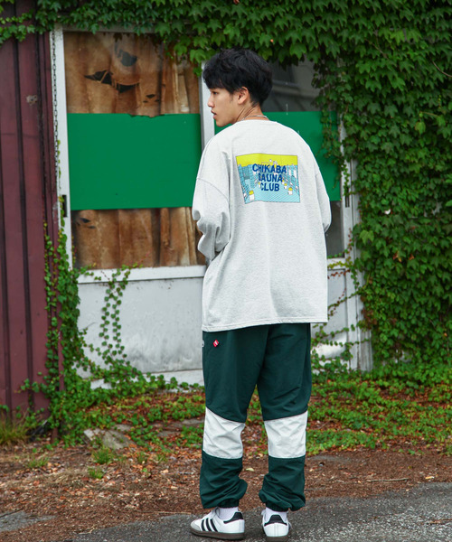 ZIP FIVE(ジップファイブ)の「【CHIKABA SAUNA CLUB】TC度詰め天竺 3タイプ プリント 長袖 Tシャツ(Tシャツ/カットソー・メンズ・オートミール/ブラック系/ホワイト/ブラック系1/グレー/ネイビー系/グレー系/ネイビー系2/ブラック/ホワイト系・MEDIUM/LARGE)」の15枚目の写真