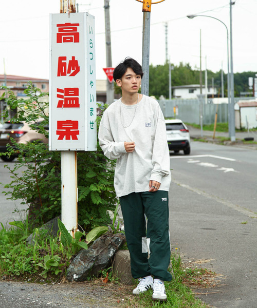 ZIP FIVE(ジップファイブ)の「【CHIKABA SAUNA CLUB】TC度詰め天竺 3タイプ プリント 長袖 Tシャツ(Tシャツ/カットソー・メンズ・オートミール/ブラック系/ホワイト/ブラック系1/グレー/ネイビー系/グレー系/ネイビー系2/ブラック/ホワイト系・MEDIUM/LARGE)」の16枚目の写真