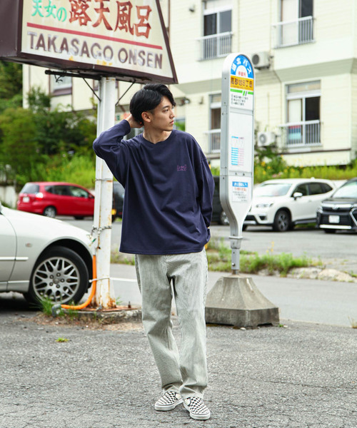 ZIP FIVE(ジップファイブ)の「【CHIKABA SAUNA CLUB】TC度詰め天竺 3タイプ プリント 長袖 Tシャツ(Tシャツ/カットソー・メンズ・オートミール/ブラック系/ホワイト/ブラック系1/グレー/ネイビー系/グレー系/ネイビー系2/ブラック/ホワイト系・MEDIUM/LARGE)」の17枚目の写真