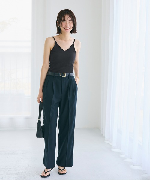 coca（coca）（コカ）の「OUT BRA バックオープンVネックキャミソール（キャミソール・レディース・ブラック/アイボリー/ブラウン・L/M/S）」の15枚目の写真