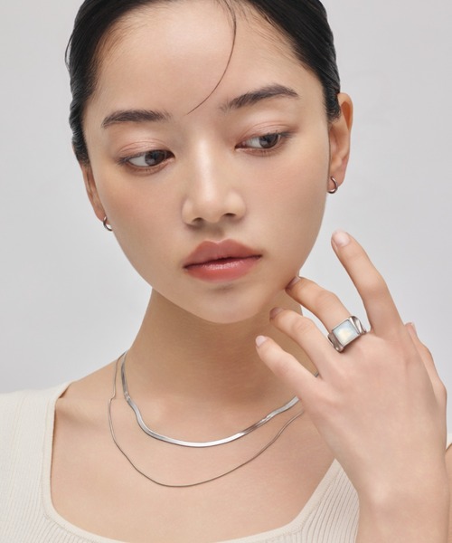 ciite' surgical stainless(シーテサージカルステンレス)の「【金属アレルギー対応】nuance stone ring ニュアンス ストーンリング サージカルステンレス(リング・レディース・シルバー/ゴールド・11号/13号/17号/15号/9号)」の20枚目の写真