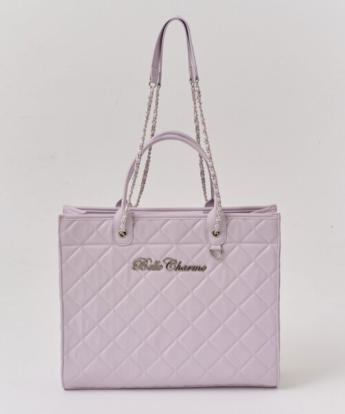 OLIVE des OLIVE（オリーブデオリーブ）の「【Belle Charme】Belle Charme Quilted Carry on Tote（トートバッグ・レディース・ピンク/アイボリー/ブラック/サックスブルー/ラベンダー・FREE）」の18枚目の写真