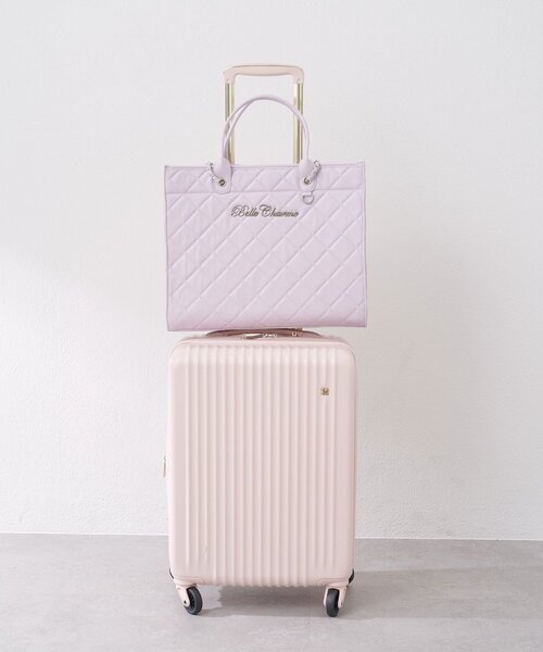 OLIVE des OLIVE（オリーブデオリーブ）の「【Belle Charme】Belle Charme Quilted Carry on Tote（トートバッグ・レディース・ピンク/アイボリー/ブラック/サックスブルー/ラベンダー・FREE）」の19枚目の写真