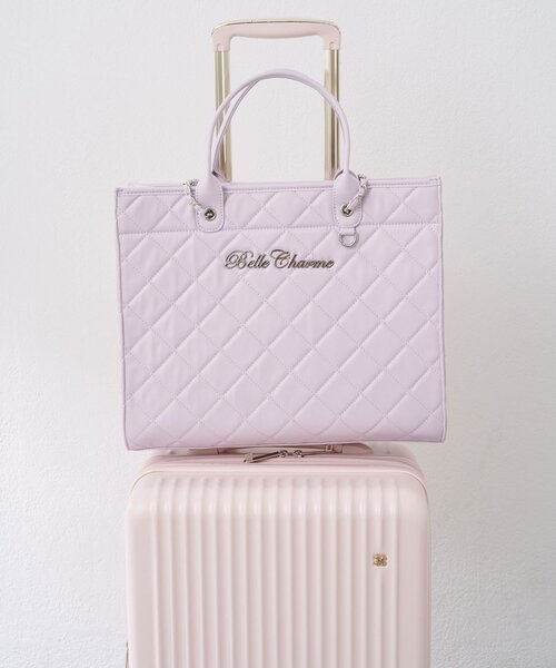 OLIVE des OLIVE（オリーブデオリーブ）の「【Belle Charme】Belle Charme Quilted Carry on Tote（トートバッグ・レディース・ピンク/アイボリー/ブラック/サックスブルー/ラベンダー・FREE）」の20枚目の写真