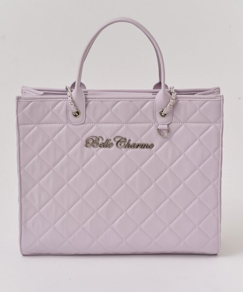 OLIVE des OLIVE（オリーブデオリーブ）の「【Belle Charme】Belle Charme Quilted Carry on Tote（トートバッグ・レディース・ピンク/アイボリー/ブラック/サックスブルー/ラベンダー・FREE）」の21枚目の写真
