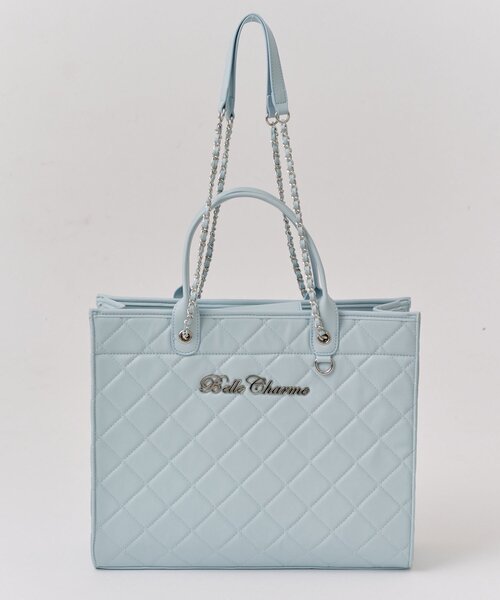 OLIVE des OLIVE（オリーブデオリーブ）の「【Belle Charme】Belle Charme Quilted Carry on Tote（トートバッグ・レディース・ピンク/アイボリー/ブラック/サックスブルー/ラベンダー・FREE）」の22枚目の写真