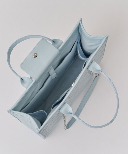 Belle Charme（ベルシャルム）の「【Belle Charme】Belle Charme Quilted Carry on Tote（トートバッグ・レディース・ピンク/アイボリー/ブラック/サックスブルー/ラベンダー・FREE）」の20枚目の写真