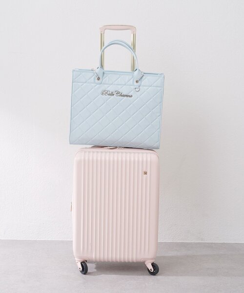 Belle Charme（ベルシャルム）の「【Belle Charme】Belle Charme Quilted Carry on Tote（トートバッグ・レディース・ピンク/アイボリー/ブラック/サックスブルー/ラベンダー・FREE）」の18枚目の写真