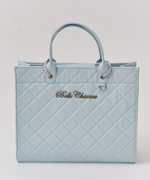 Belle Charme（ベルシャルム）の「【Belle Charme】Belle Charme Quilted Carry on Tote（トートバッグ・レディース・ピンク/アイボリー/ブラック/サックスブルー/ラベンダー・FREE）」の17枚目の写真