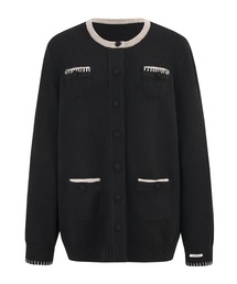 andwang | Ornament Bicolor Knit Cardigan(カーディガン/ボレロ)
