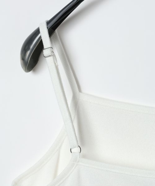 JEANASIS（ジーナシス）の「【選べるシルエット】レースドッキングキャミソール/668652（キャミソール・レディース・ホワイト/ブラック/ブラック系その他/ホワイト系その他・FREE）」の12枚目の写真