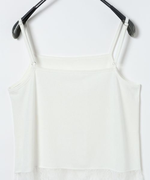 JEANASIS（ジーナシス）の「【選べるシルエット】レースドッキングキャミソール/668652（キャミソール・レディース・ホワイト/ブラック/ブラック系その他/ホワイト系その他・FREE）」の20枚目の写真
