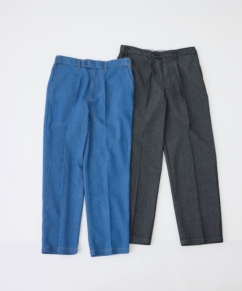  j.n.r.d（ジェー・エヌ・アール・ディー）の「チルジーンズワイドテーパードパンツ/セットアップ対応/軽量/ドライタッチ/通気性（デニムパンツ・メンズ・ブルー系その他6/ネイビー/ブラック・L/M/S/LL）」の13枚目の写真