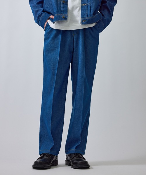  j.n.r.d（ジェー・エヌ・アール・ディー）の「チルジーンズワイドテーパードパンツ/セットアップ対応/軽量/ドライタッチ/通気性（デニムパンツ・メンズ・ブルー系その他6/ネイビー/ブラック・L/M/S/LL）」の22枚目の写真