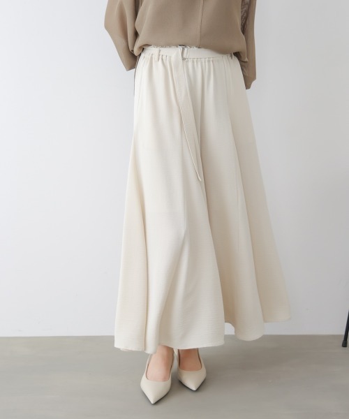 Bou Jeloud（ブージュルード）の「麻ライクポイントベルトパンツ（その他パンツ・レディース・ホワイト系その他/イエロー/ブラック・FREE）」の4枚目の写真