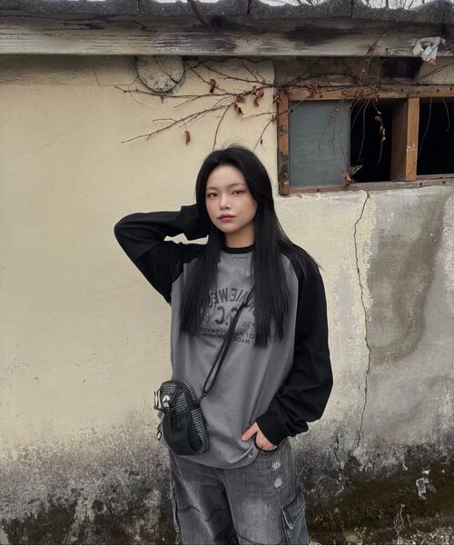 JAMIE WEST(ジェイミーウエスト)の「レトロラグランロングスリーブTシャツ(ブラック)(Tシャツ/カットソー・レディース・その他・MEDIUM/LARGE/X-LARGE)」の9枚目の写真