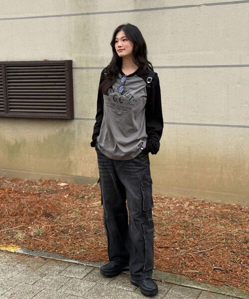 JAMIE WEST(ジェイミーウエスト)の「レトロラグランロングスリーブTシャツ(ブラック)(Tシャツ/カットソー・レディース・その他・MEDIUM/LARGE/X-LARGE)」の10枚目の写真