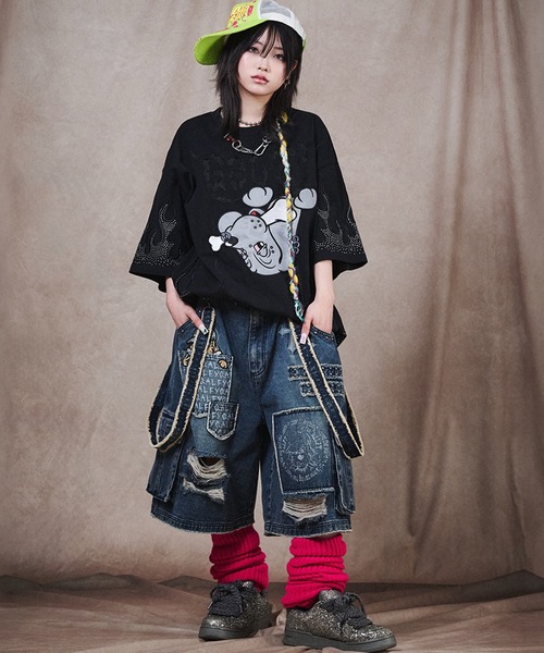 GALFY（ガルフィー）の「【GALFY/ガルフィー】VIVB↑↑クラッシュハーパン（デニムパンツ・メンズ・ブルー/グレー/ブラック・M/L/XL）」の13枚目の写真