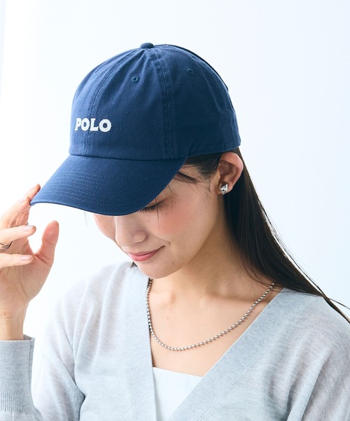 CROSS FUNCTION（クロスファンクション）の「POLO ロゴ刺繍キャップ【CROSS FUNCTION/クロスファンクション】（キャップ・レディース・ブラック/ブルー/チャコールグレー/ダークグリーン/ベージュ/ネイビー/ピンク/ワインレッド・FREE）」の5枚目の写真