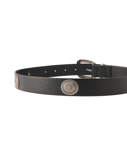 earth music&ecology(アースミュージックアンドエコロジー)の「コンチョベルト(ベルト・レディース・ブラック・FREE)」の8枚目の写真