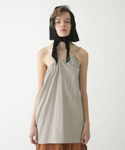 LAATO（ラート）の「gomme tunic camisole（キャミソール・レディース・ブラック/ライトグレー・FREE）」の2枚目の写真