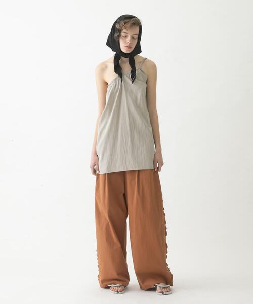 LAATO（ラート）の「gomme tunic camisole（キャミソール・レディース・ブラック/ライトグレー・FREE）」の5枚目の写真