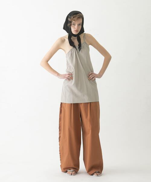 LAATO（ラート）の「gomme tunic camisole（キャミソール・レディース・ブラック/ライトグレー・FREE）」の6枚目の写真