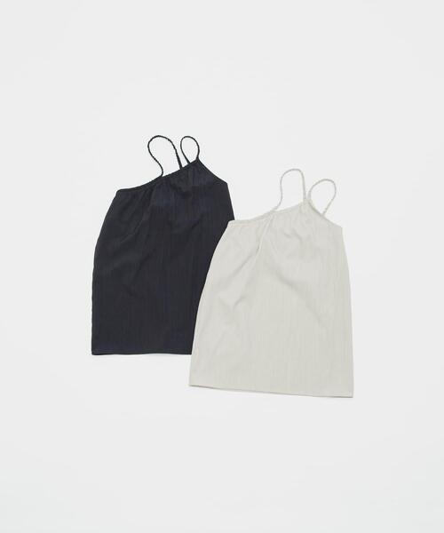 LAATO（ラート）の「gomme tunic camisole（キャミソール・レディース・ブラック/ライトグレー・FREE）」の8枚目の写真