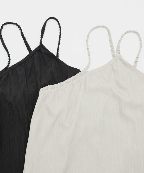 LAATO（ラート）の「gomme tunic camisole（キャミソール・レディース・ブラック/ライトグレー・FREE）」の9枚目の写真