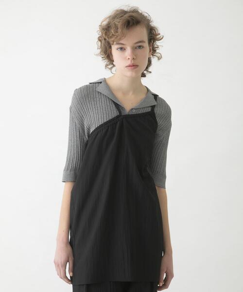 LAATO（ラート）の「gomme tunic camisole（キャミソール・レディース・ブラック/ライトグレー・FREE）」の19枚目の写真