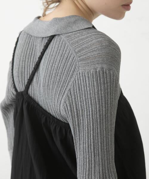 LAATO（ラート）の「gomme tunic camisole（キャミソール・レディース・ブラック/ライトグレー・FREE）」の20枚目の写真