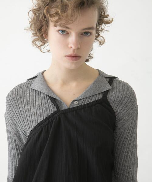 LAATO（ラート）の「gomme tunic camisole（キャミソール・レディース・ブラック/ライトグレー・FREE）」の21枚目の写真
