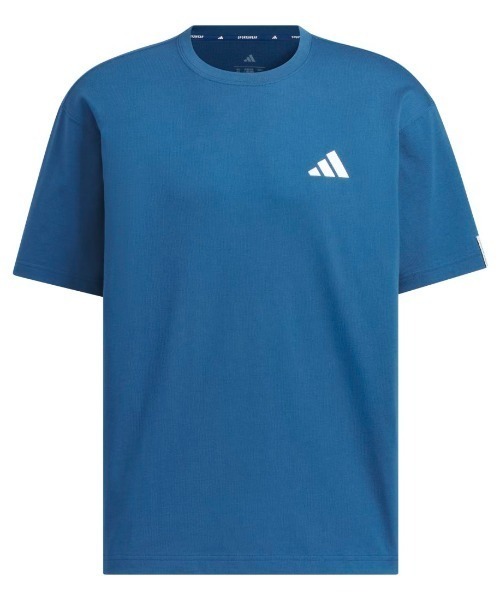 adidas(アディダス)の「アディダス adidas エッセンシャルズ プラス ルーズフィット スモールロゴ 半袖Tシャツ(Tシャツ/カットソー・メンズ・ブラック/ネイビー/ホワイト/ブルー・S/M/3L/LL/L)」の8枚目の写真