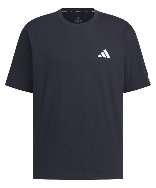adidas(アディダス)の「アディダス adidas エッセンシャルズ プラス ルーズフィット スモールロゴ 半袖Tシャツ(Tシャツ/カットソー・メンズ・ブラック/ネイビー/ホワイト/ブルー・S/M/3L/LL/L)」の5枚目の写真
