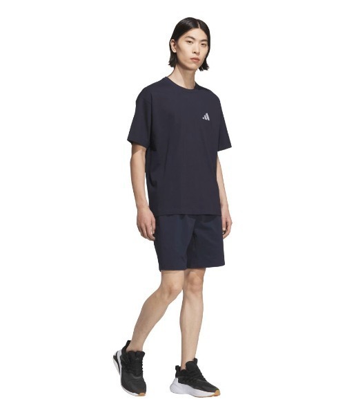 adidas(アディダス)の「アディダス adidas エッセンシャルズ プラス ルーズフィット スモールロゴ 半袖Tシャツ(Tシャツ/カットソー・メンズ・ブラック/ネイビー/ホワイト/ブルー・S/M/3L/LL/L)」の11枚目の写真