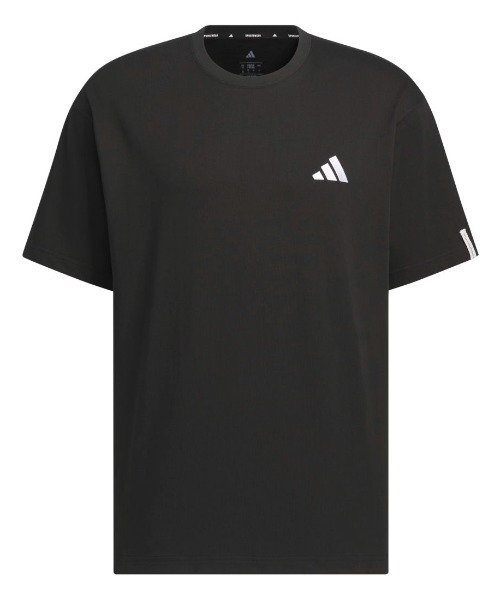 adidas(アディダス)の「アディダス adidas エッセンシャルズ プラス ルーズフィット スモールロゴ 半袖Tシャツ(Tシャツ/カットソー・メンズ・ブラック/ネイビー/ホワイト/ブルー・S/M/3L/LL/L)」の6枚目の写真