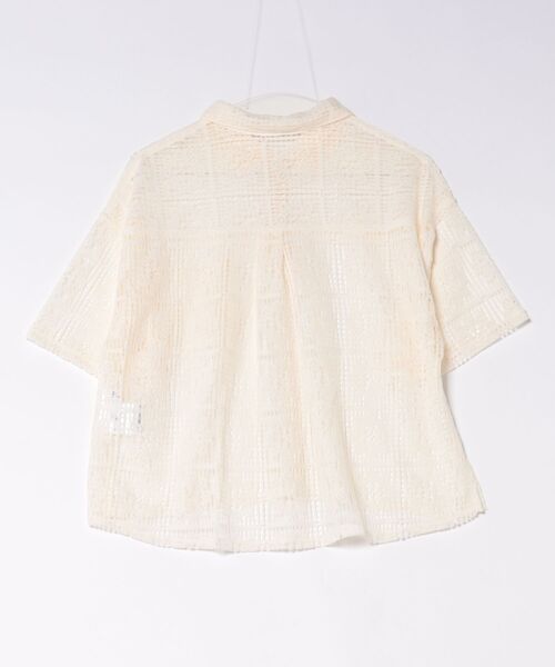 Mac-House（マックハウス）の「Free nature ブロックレース クロップドシャツ（シャツ/ブラウス・レディース・ブラック/ホワイト・L/M）」の15枚目の写真