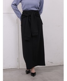 パーカー巻き風ナロースカート