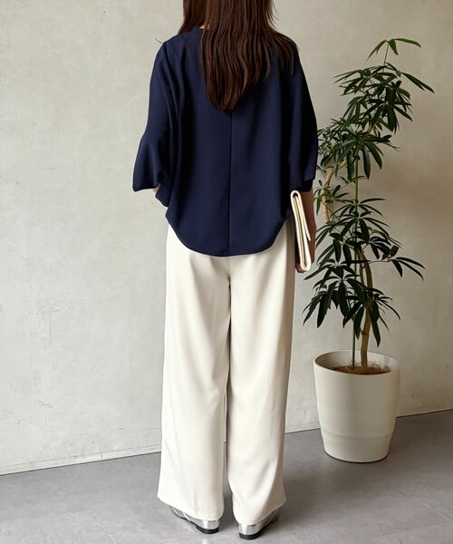 Chez toi（シェトワ）の「クレープイージーパンツ（その他パンツ・レディース・ライトグレー/アイボリー/チャコールグレー・FREE）」の11枚目の写真