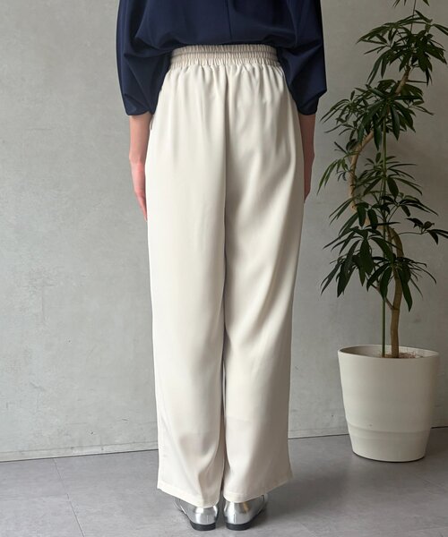 Chez toi（シェトワ）の「クレープイージーパンツ（その他パンツ・レディース・ライトグレー/アイボリー/チャコールグレー・FREE）」の13枚目の写真