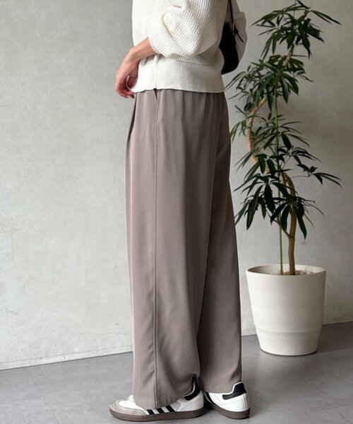 Chez toi（シェトワ）の「クレープイージーパンツ（その他パンツ・レディース・ライトグレー/アイボリー/チャコールグレー・FREE）」の19枚目の写真