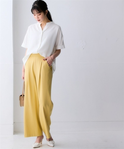 nissen(ニッセン)の「さらりとろけるスキッパーブラウス(防しわ・吸汗速乾)<大きいサイズ有>(シャツ/ブラウス・レディース・ブルー/オフホワイト/ベージュ/チャコール/ダークカーキ・S/M/L/LL/3L)」の21枚目の写真