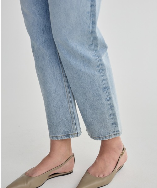 BIRTHDAY BASH（バースデイバッシュ）の「LACE TAPERED DENIM（レーステーパードデニム）（デニムパンツ・レディース・ブルー・SMALL/MEDIUM/LARGE）」の6枚目の写真